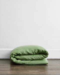 All Duvet Covers: Pistachio 100% French Flax Linen Duvet Cover
