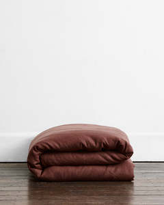 All Duvet Covers: Cacao 100% French Flax Linen Duvet Cover