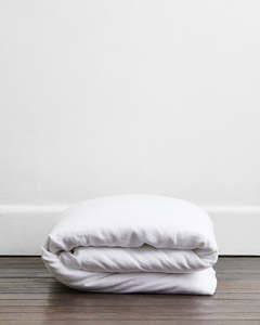 All Duvet Covers: White 100% French Flax Linen Duvet Cover