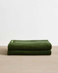 Bath: Moss Cotton Terry Bath Sheets (Set of Two)