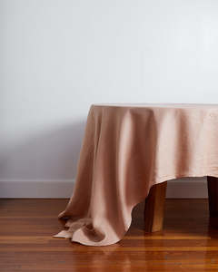 Tablecloths: Terracotta 100% French Flax Linen Tablecloth