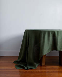 Tablecloths: Olive 100% French Flax Linen Tablecloth