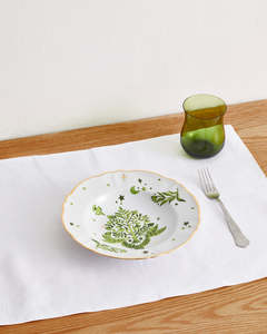 Bitossi Home Green Deep Flower Plate