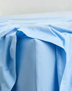 Sky Organic Cotton Fitted Sheet