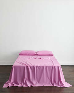 Sheets: Bubblegum Organic Cotton Flat Sheet