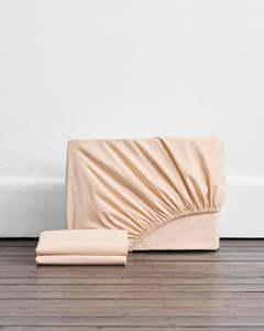 Vanilla Organic Cotton Fitted Sheet Set