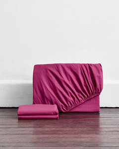 Sheets: Berry Organic Cotton Fitted Sheet Set