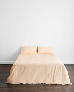 Double Bed Sheets: Vanilla Organic Cotton Bedding Set