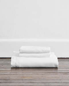 White 100 French Flax Linen Bedding: White 100% French Flax Linen Duvet Cover Set