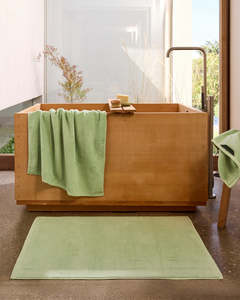 Bath Mats: Apple Cotton Terry Bath Mat