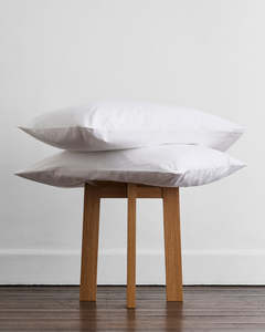 Under 50: Crisp White Organic Cotton Pillowcases (Set of Two)
