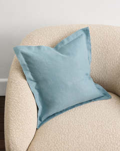 Lagoon 100% French Flax Linen Cushion Cover