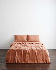 Searchspring Test Collection: Hazelnut 100% French Flax Linen Bedding Set