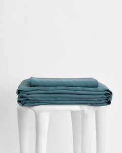 Bestsellers: Lagoon 100% French Flax Linen Sheet Set