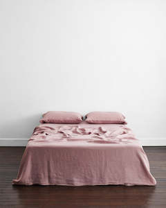 Green Retreat: Lavender 100% French Flax Linen Flat Sheet