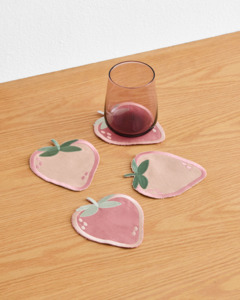 Mothers Day Gifts: Les Fruits Fraise Coasters (Set of Four)