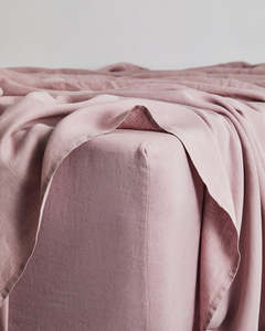 Lavender 100% French Flax Linen Fitted Sheet
