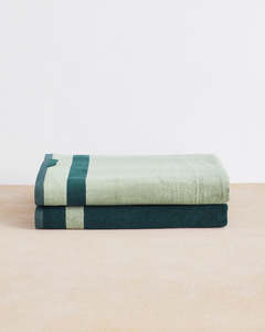 New: Forest & Sage Heritage Bath Sheets (Set of Two)