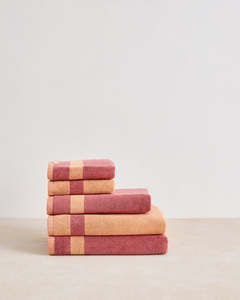 Terracotta & Pink Clay Heritage Bath Towel Bundle