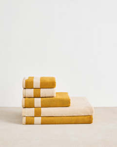 Crème & Turmeric Heritage Bath Sheet Bundle