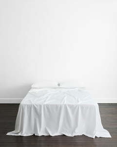 Sheets: Crisp White Organic Cotton Flat Sheet