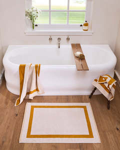 Crème & Turmeric Heritage Bath Mat