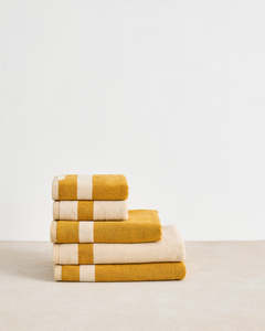 Crème & Turmeric Two-Toned Bath Towel Bundle