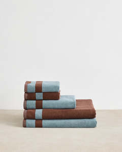 Cacao & Lagoon Two-Toned Bath Sheet Bundle