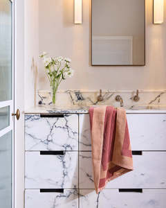 Terracotta & Pink Clay Two-Toned Hand Towel