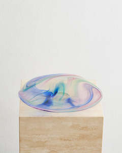 Plates Cutlery: Upstate Handblown Platter in Kokomo