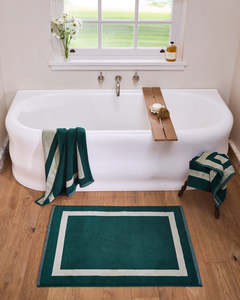 Bath Mats: Forest & Sage Two-Toned Bath Mat