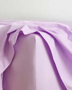 Sheets: Violet 100% Organic Cotton Fitted Sheet