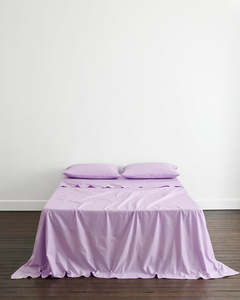 Violet 100% Organic Cotton Flat Sheet