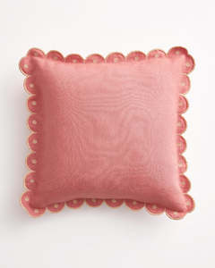 Terracotta 100 French Flax Linen Bedding: Pink Clay & Terracotta 100% French Flax Linen Arch Cushion Cover