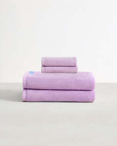 All: Violet 100% Cotton Terry Bath Towels & Face Washers Bundle