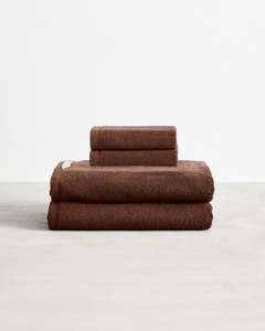 All: Espresso 100% Cotton Terry Bath Towels & Face Washers Bundle