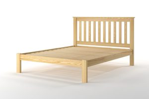 Products: Ivydale Slatted Slat Bed in NZ Pine - Bedworld