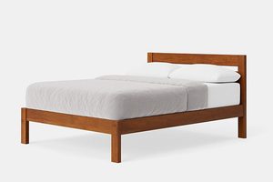Products: Omoto Slat Bed Frame in NZ Pine - Bedworld
