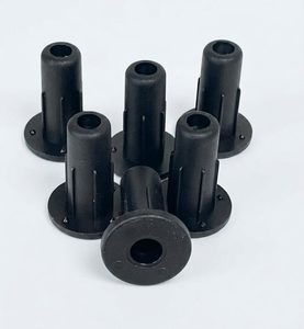 Products: 6 x Plastic Bed Leg Insert - For Push In Bed Legs - Bedworld