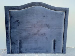 Products: Hilton Queen Headboard - Black Velvet - Bedworld