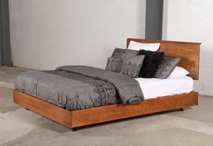 Products: Karamea Slat Bed Frame in American Ash - Bedworld
