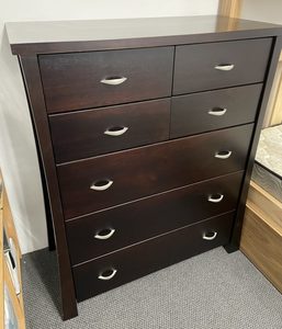 Products: Hudson 7 Drawer Tallboy in Dark Oak - Bedworld