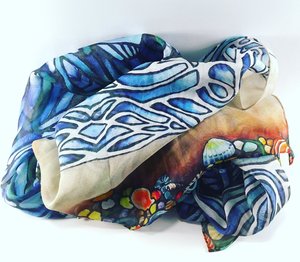 Products: SeaThings Art Scarf by Helen Beech - Helen Beech
