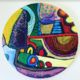 acrylic paint colour play - Helen Beech