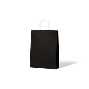 Carnival Kraft Carry Bags: Jet Black Kraft Small