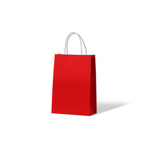 Carnival Kraft Carry Bags: Radiant Red Kraft Junior