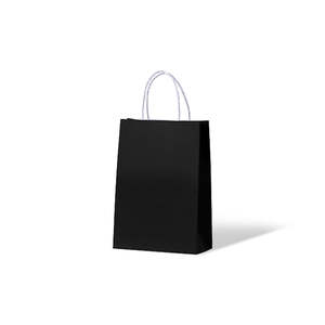 Carnival Kraft Carry Bags: Jet Black Kraft Junior