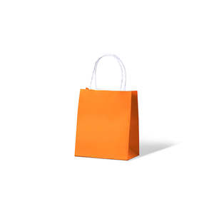 Carnival Kraft Carry Bags: Citrus Orange Kraft Toddler