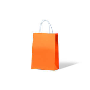 Carnival Kraft Carry Bags: Citrus Orange Kraft Junior