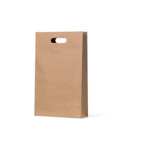 Brown Kraft Wine Bags: Brown Kraft Die Cut Triple Wine Bag